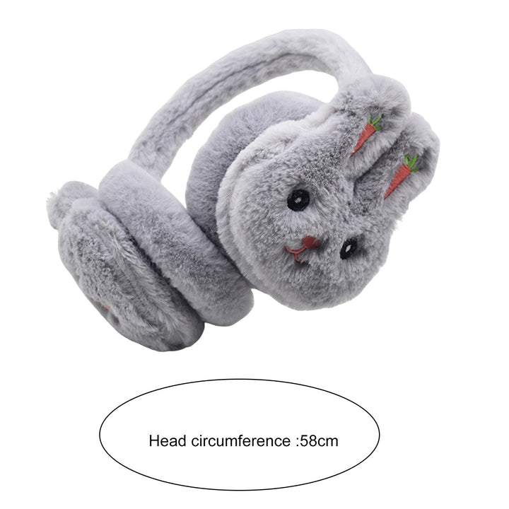 Winter Cute Rabbit Shape Earmuffs Girls Cute Solid Color Warm Earmuffs Outdoor Ear Warmer Soft Earflap Furry Ear Covers Image 11