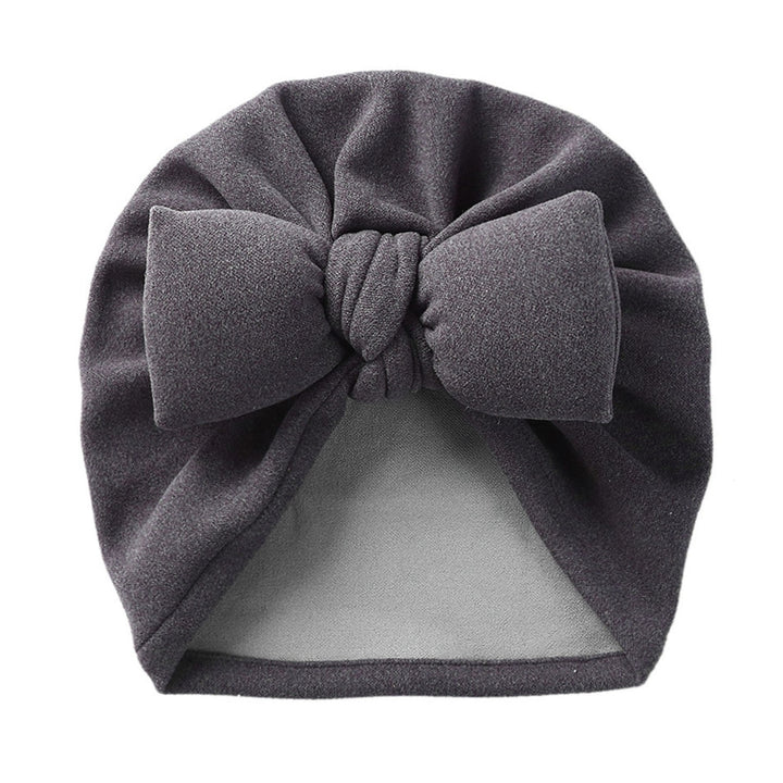 Baby Hat Soft Warm Imitation Cashmere Unisex Baby Bonnet with Bowknot Baby Head Protection Beanie for Autumn And Winter Image 4