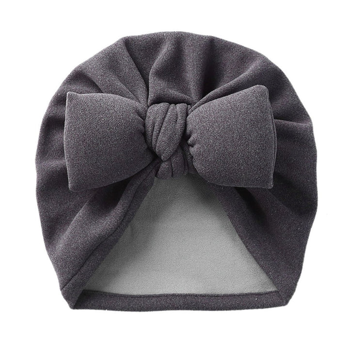 Baby Hat Soft Warm Imitation Cashmere Unisex Baby Bonnet with Bowknot Baby Head Protection Beanie for Autumn And Winter Image 1