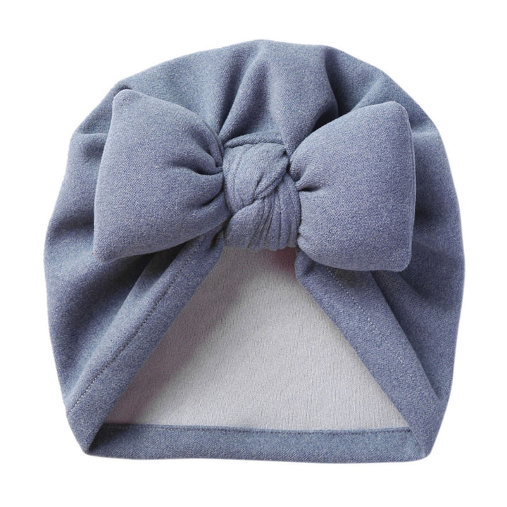 Baby Hat Soft Warm Imitation Cashmere Unisex Baby Bonnet with Bowknot Baby Head Protection Beanie for Autumn And Winter Image 8