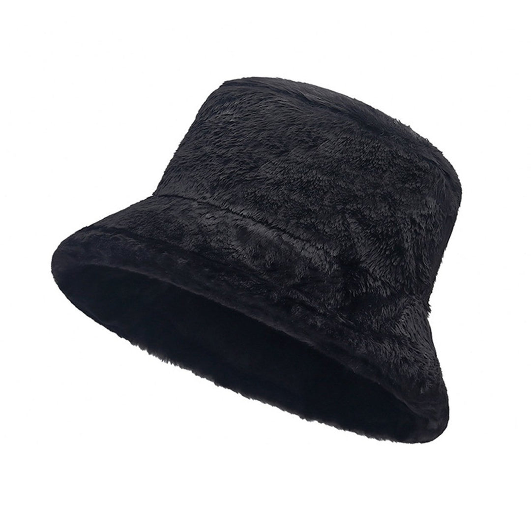 Winter Warm Thickened Plush Bucket Hat Super Soft Adjustable Windproof Versatile Leopard Cap Women Headwear Image 1