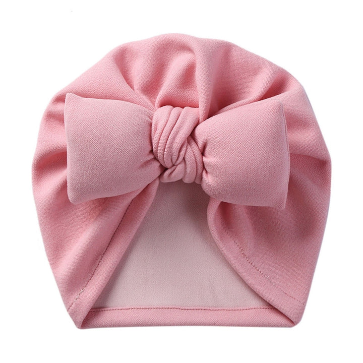 Baby Hat Soft Warm Imitation Cashmere Unisex Baby Bonnet with Bowknot Baby Head Protection Beanie for Autumn And Winter Image 12