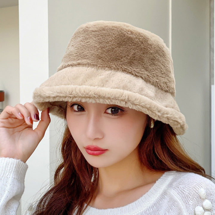 Winter Warm Thickened Plush Bucket Hat Super Soft Adjustable Windproof Versatile Leopard Cap Women Headwear Image 10