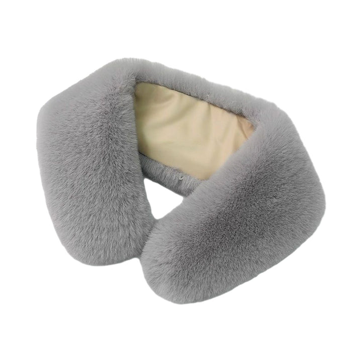 Winter Fake Collar Soft Cozy Faux faux Windproof Warm Thickened Lightweight Fluffy Neck Protection Decorative Neck Image 4