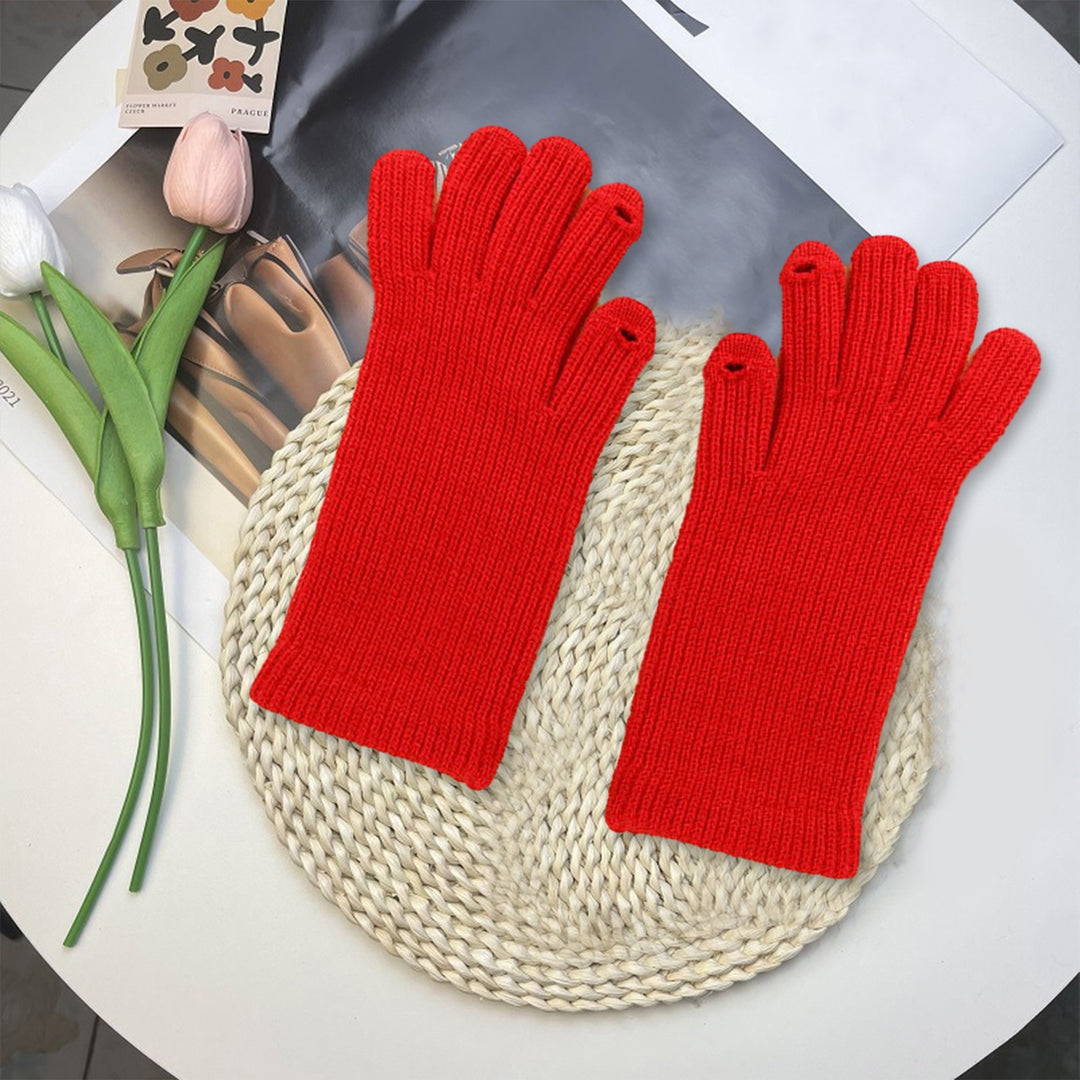 1 Pair Half Finger Touch Screen Gloves Unisex Breathable Non-slip Knitting Gloves Motorcycle Mountain Bike Riding Image 10