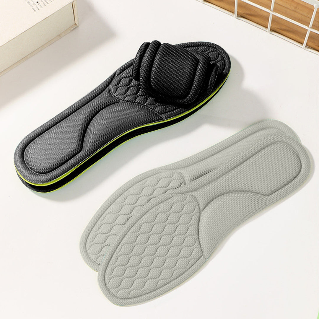 1 Pair Shoe Insole Insert Breathable Sweat Absorbing Soft Cushioning Foot Massage Men Women Running Walking Comfort Foam Image 3