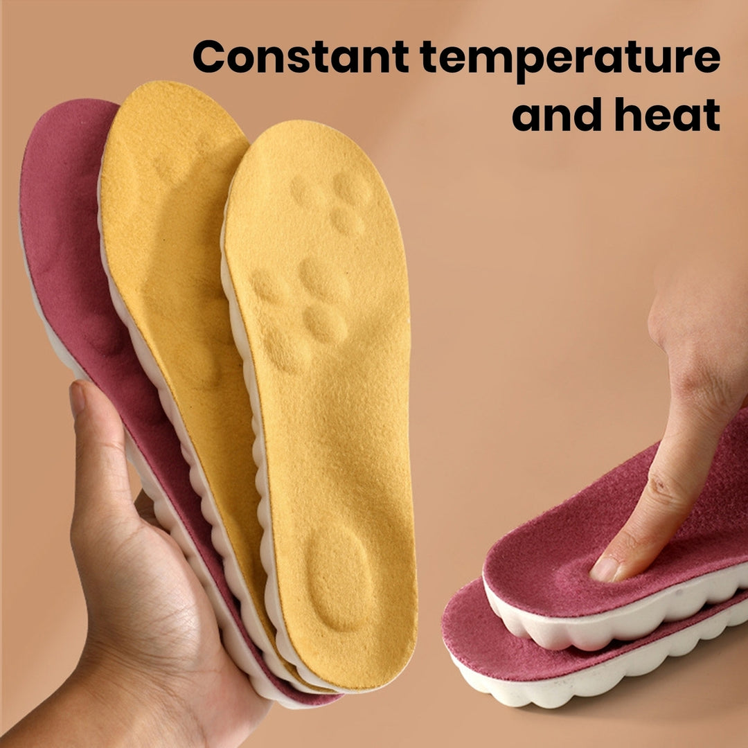 1 Pair Winter Soles Bounce Great Heat Retention Warm Soft Elastic Sweat Absorption Anti-septic Breathable Flexible No Image 1