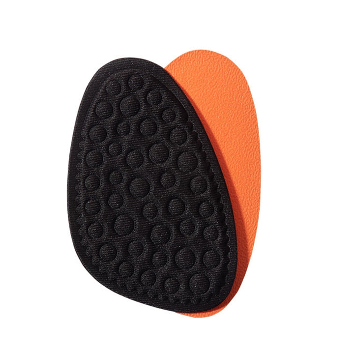 1 Pair Front Sole Insoles Elastic Shock Absorbing Solid Color Breathable Anti-odor Great Friction Image 2