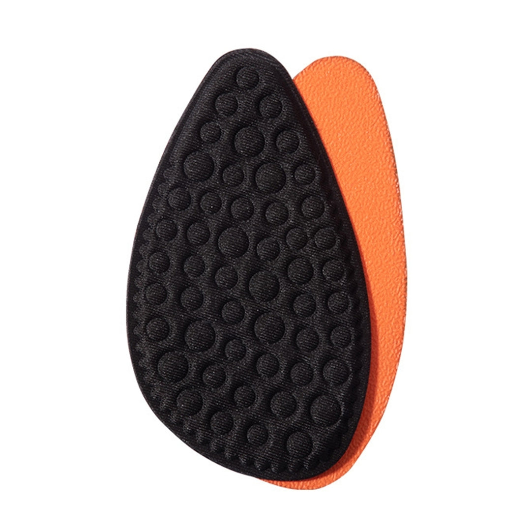 1 Pair Front Sole Insoles Elastic Shock Absorbing Solid Color Breathable Anti-odor Great Friction Image 3