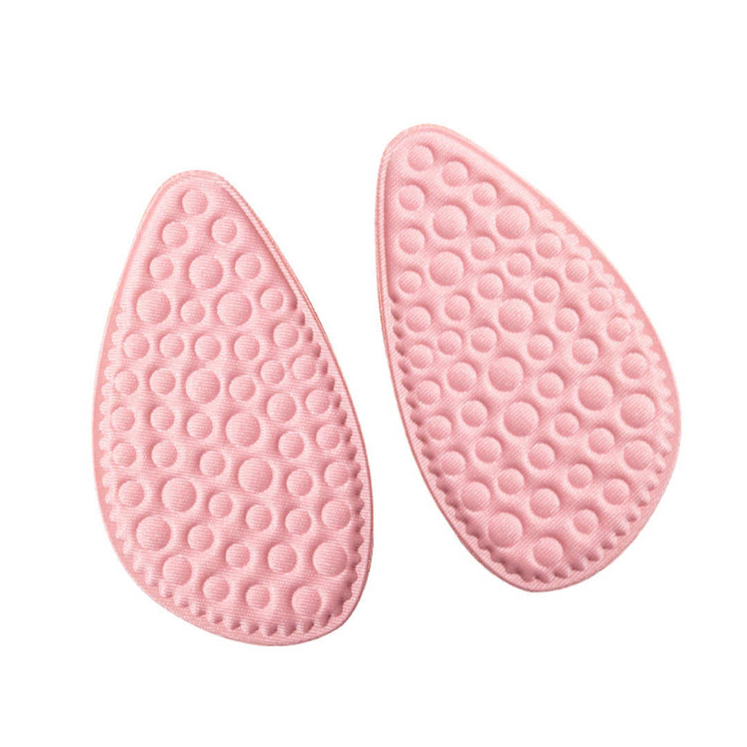 1 Pair Front Sole Insoles Elastic Shock Absorbing Solid Color Breathable Anti-odor Great Friction Image 11