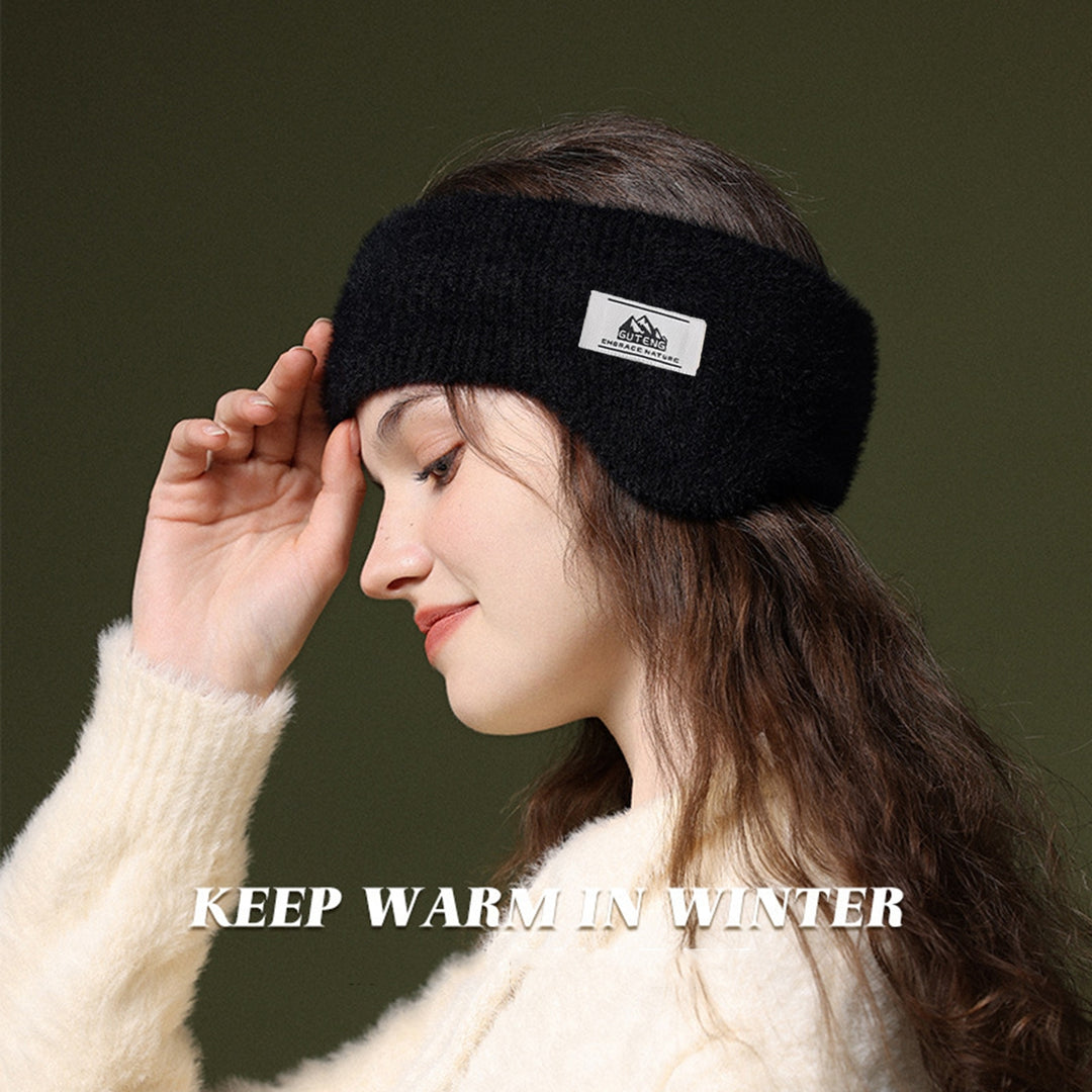 Women Autumn Winter Earmuffs Solid Color Super Soft Ultra-Thick Windproof Outdoor Ear Warmer Headwear Image 6