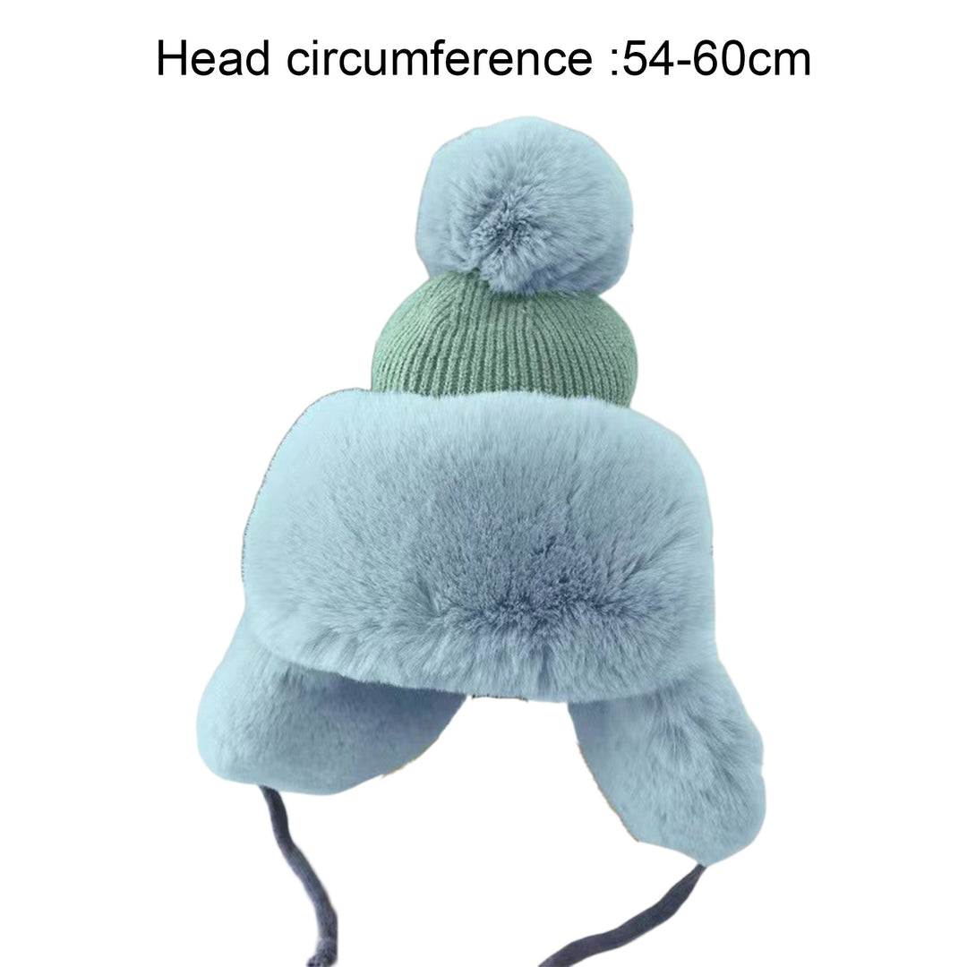 Women Winter Thick Outdoor Earflap Warm Hat Ultra-Thick Super Soft Cold-proof Windproof Knitted Snow Ski Cap Image 11