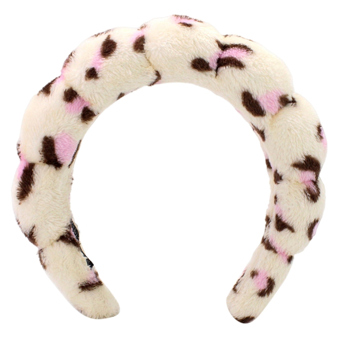 Women Hairband Headpiece Lightweight Non-Slip Elastic Leopard Print Hair Hoop Hair Accessories Decoration Image 4