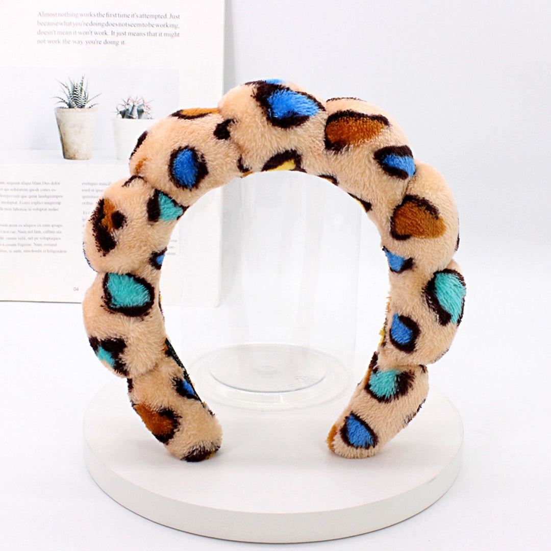 Women Hairband Headpiece Lightweight Non-Slip Elastic Leopard Print Hair Hoop Hair Accessories Decoration Image 9