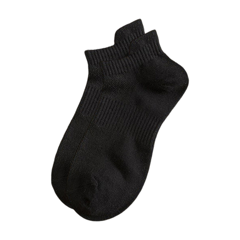 1 Pair Men Socks Short Cut Low-tube Thin Soft Breathable Sweat Absorption No Odor Anti-slip Elastic Quick-drying Casual Image 2