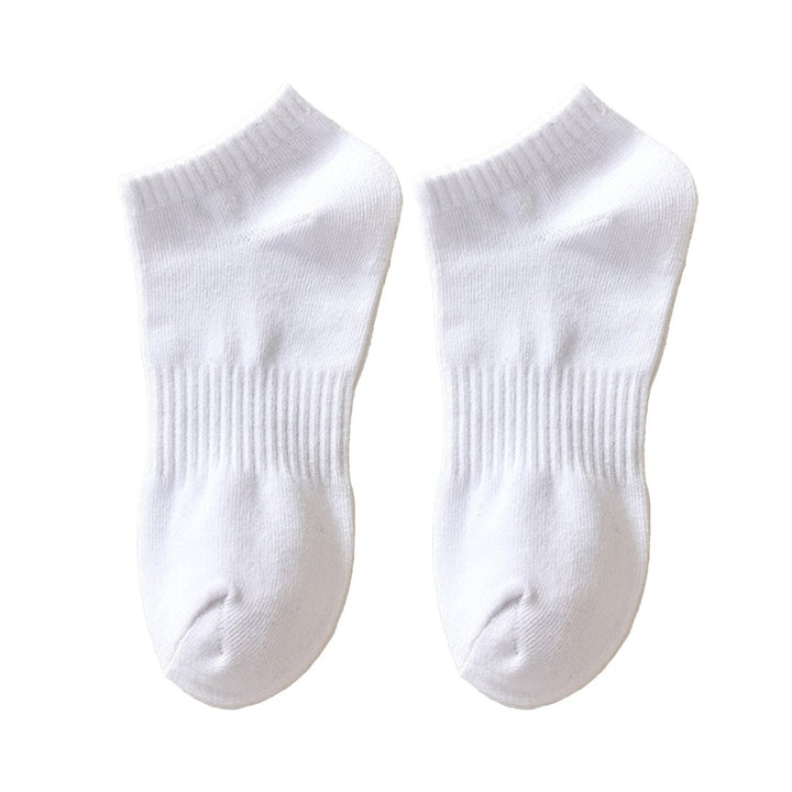 1 Pair Unisex Socks Thickened Elastic Anti-slip Mid-tube Solid Color Floor Socks Warm Soft No Ddor Sweat Absorption Lady Image 1