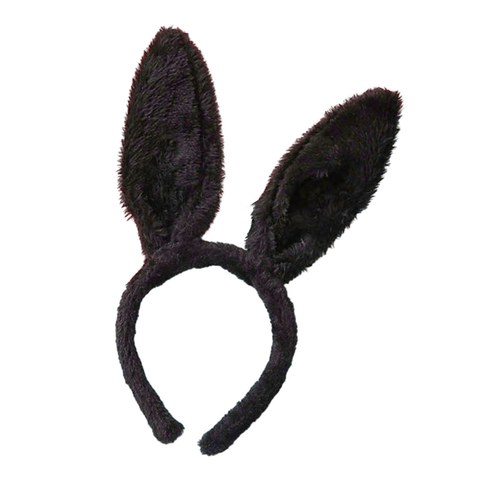 Women Hairband Bunny Ear Shape Soft Plush Sequin 3 Gears LED Light Elastic Anti-slip Easter Day Image 2
