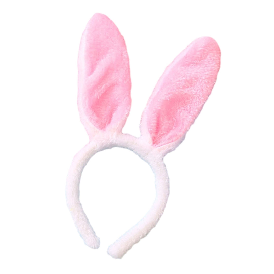 Women Hairband Bunny Ear Shape Soft Plush Sequin 3 Gears LED Light Elastic Anti-slip Easter Day Image 9
