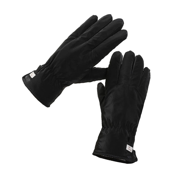 1 Pair Women Winter Gloves Windproof Thick Warm Touch Screen Anti-slip Waterproof Soft Cold-proof Elastic Wrist Cycling Image 1