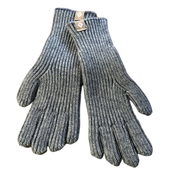 Outdoor Gloves Knitted Elastic Thick Plush Five Fingers Windproof Touch Screen Warm Finger Tip Hole Outdoor Gloves Image 6