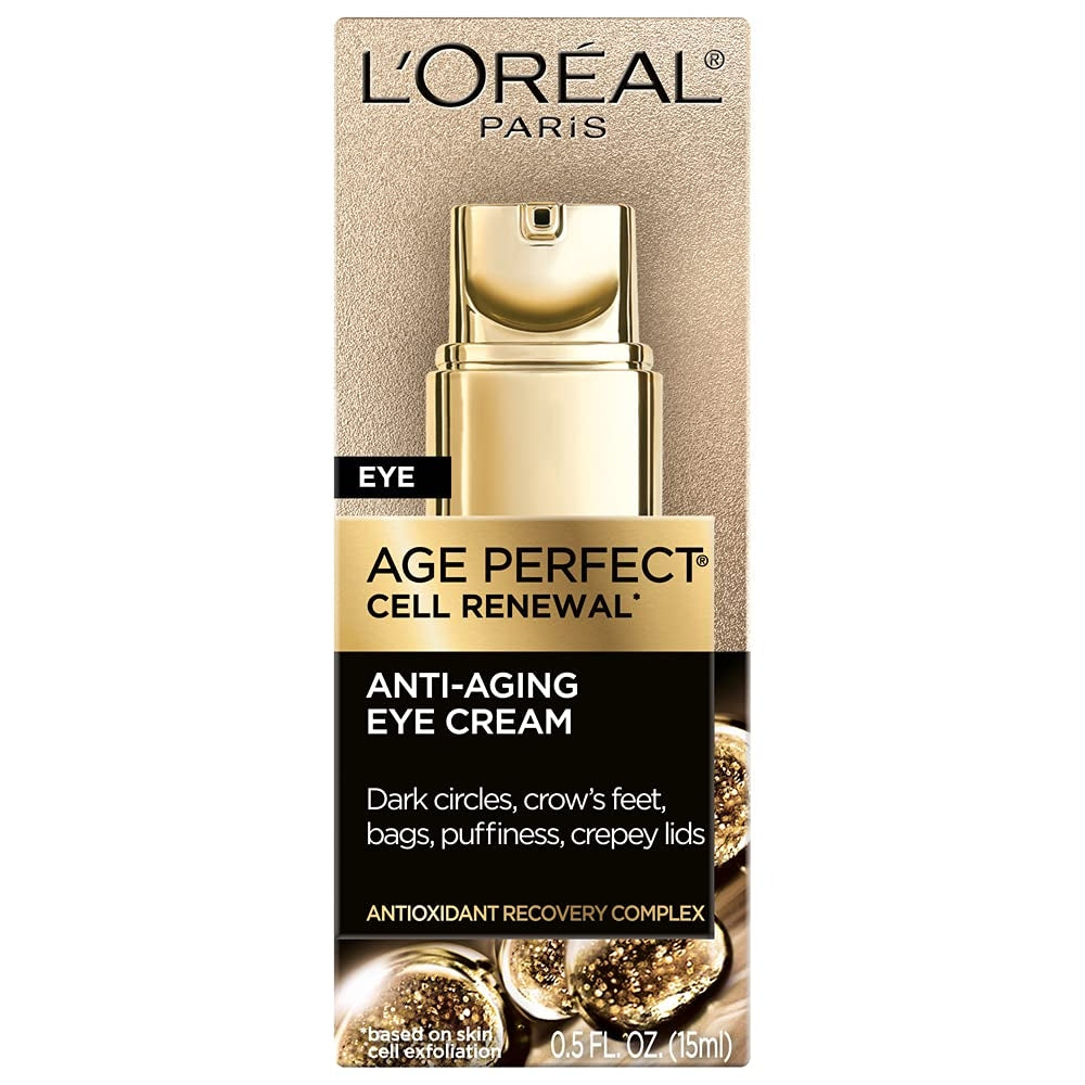 LOral Paris Age Perfect Cell Renewal Anti-Aging Eye CreamFor Dark Circles and Puffiness 0.5 Fl Oz Image 2