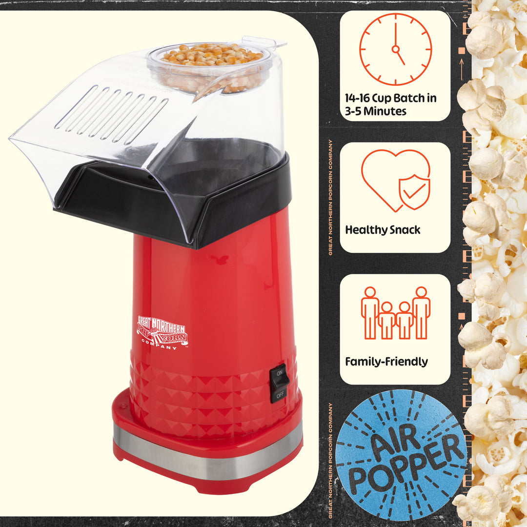 Air Popper Popcorn Maker Electric Popcorn Popper Quick Oil-Free Hot Air Popping Mini Popcorn Machine Image 4