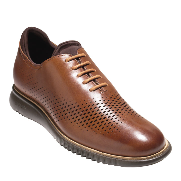 Cole Haan Mens 2.ZEROGRAND Laser Wingtip Oxford British Tan/Java - C25351  BRITISH TAN/JAVA Image 1