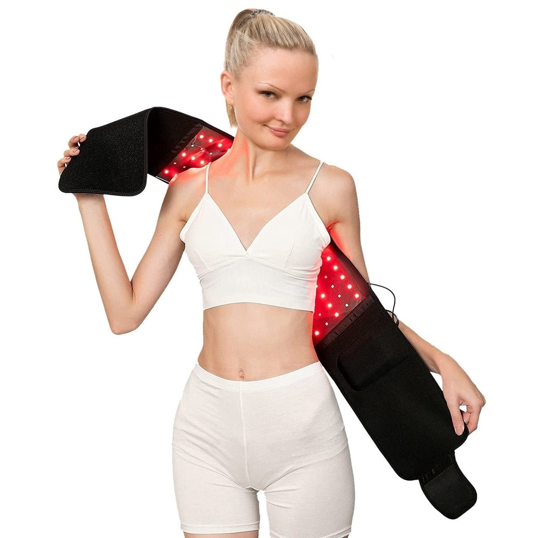 126Pcs LED Red Light Therapy Belt 660nm 850nm Waist Wrap Pad Pain Relief Weight Loss Joint Pain Near Infrared Light Image 1