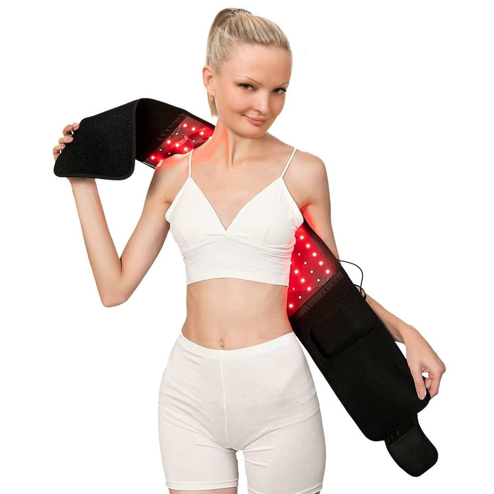 126Pcs LED Red Light Therapy Belt 660nm 850nm Waist Wrap Pad Pain Relief Weight Loss Joint Pain Near Infrared Light Image 1