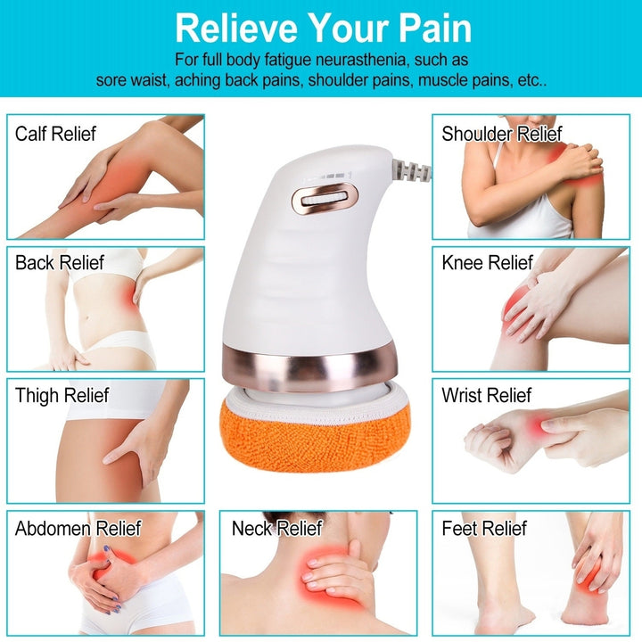 Electric Cellulite Massager Handheld Body Massager for Toning Full Body Vibrating Massager with 6 Skin-friendly Image 2