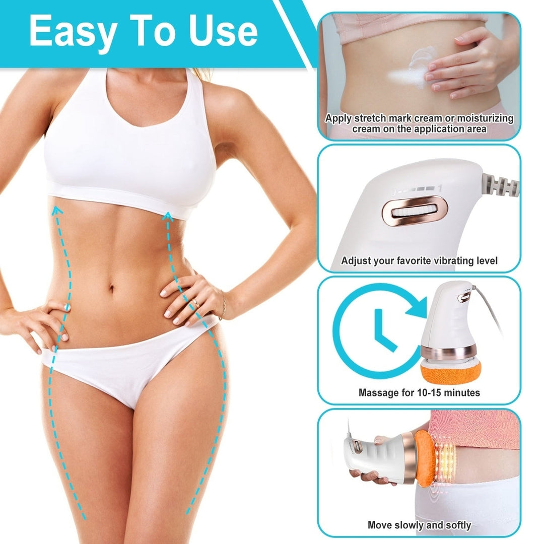 Electric Cellulite Massager Handheld Body Massager for Toning Full Body Vibrating Massager with 6 Skin-friendly Image 6