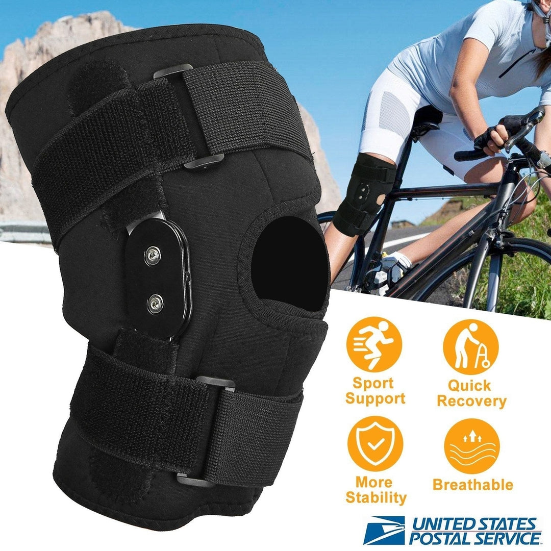 Sport Knee Brace Adjustable Open Patella Knee Support Compression Knee Wrap For Running Climbing Pain Relief Recovery of Image 3