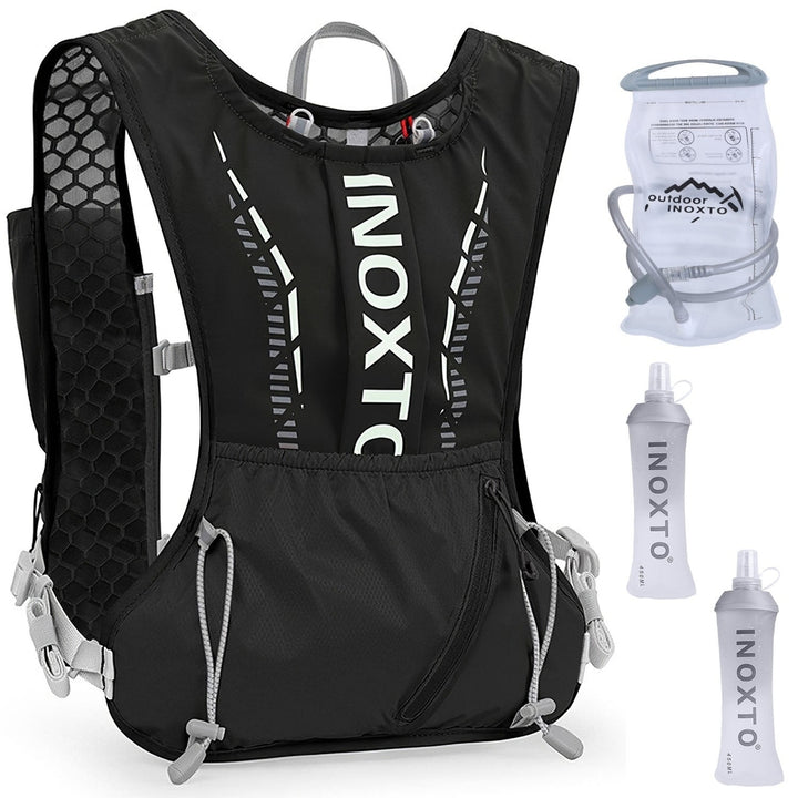 Sport Hydration Vest Running Backpack with 15oz 50oz Water Bladder Adjustable Strap Storage Bag for Trail Running Image 3