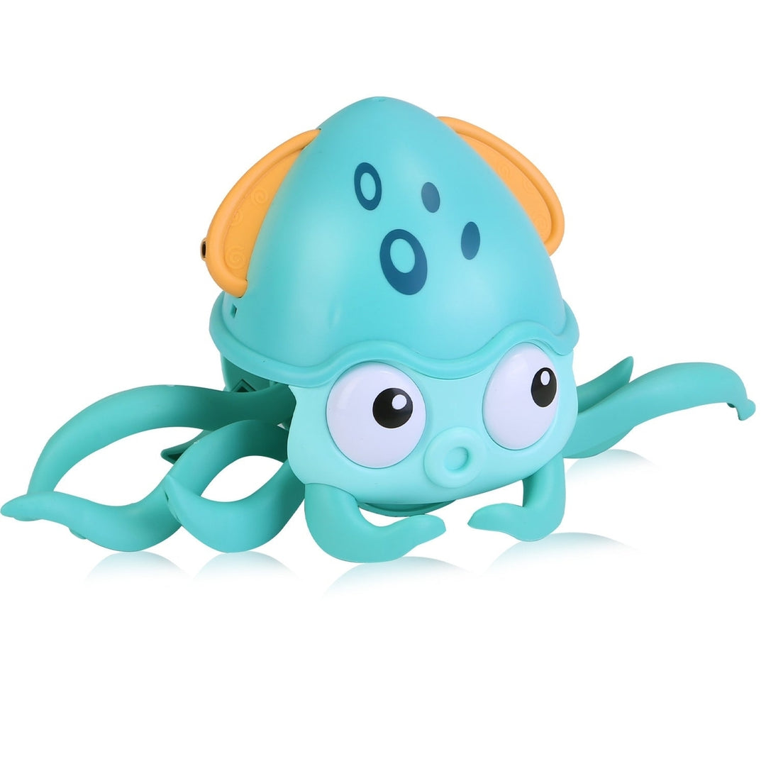 Rechargeable Baby Crawling Octopus Toy with Music LED Lighting Children Electric Moving Walking Kid Toy Obstacle Image 1