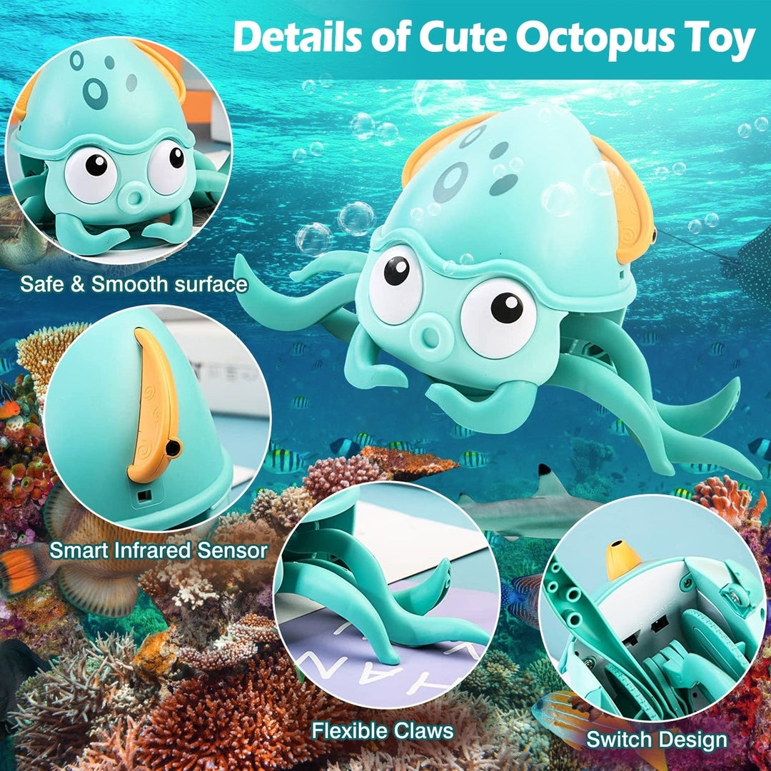 Rechargeable Baby Crawling Octopus Toy with Music LED Lighting Children Electric Moving Walking Kid Toy Obstacle Image 6