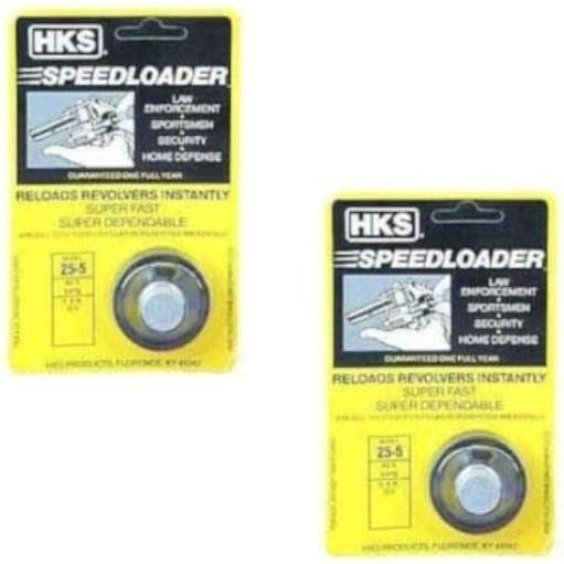 Westlake Market 2-Pack HKS 25-5 Speed Loader for 45 Caliber for SandW 25-5 and for Taurus 45 Raging Bull with Free Image 1