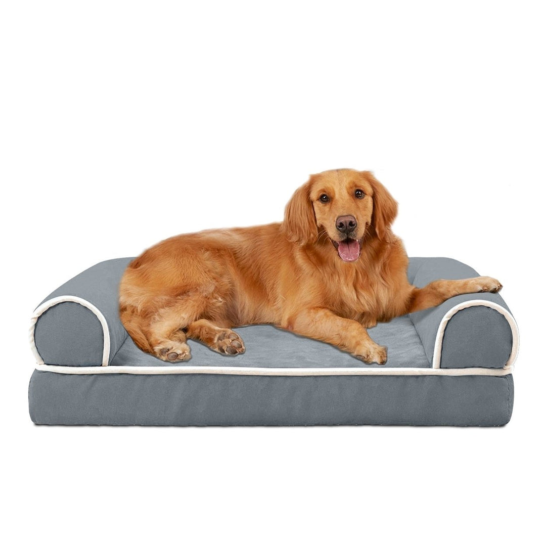 Dog Bed Pet Bed Sofa Dog Couch Pet Cushion Carpet Mattress with Washable and Removable Cover for Medium Large Dogs Image 1