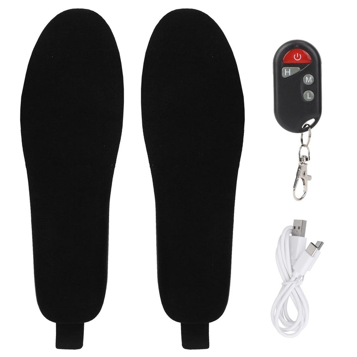 Heated Insoles Electric Heated Foot Warmer 3000mAh Rechargeable Battery Powered Trimmable Heated Shoe Insoles for Image 3