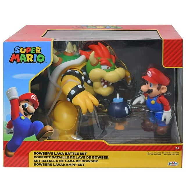 Action Figure - Super Mario Brothers - Mario vs Bowser Diorama Set Wave 1 Image 1