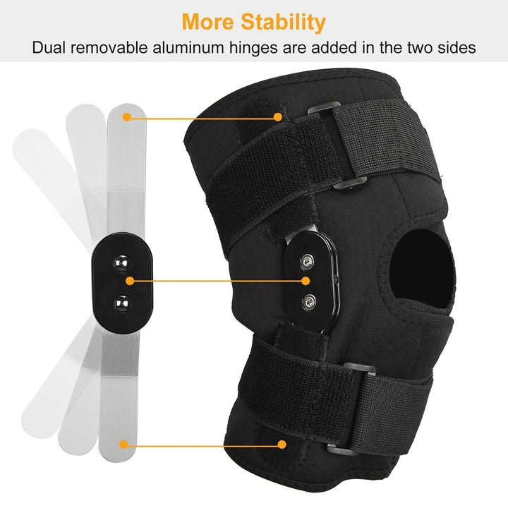 Sport Knee Brace Adjustable Open Patella Knee Support Compression Knee Wrap For Running Climbing Pain Relief Recovery of Image 9
