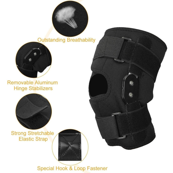 Sport Knee Brace Adjustable Open Patella Knee Support Compression Knee Wrap For Running Climbing Pain Relief Recovery of Image 10