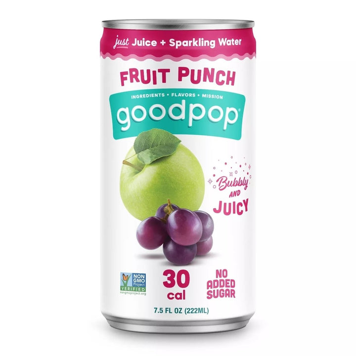 GoodPop Sparkling Juice Mini Cans Variety Pack7.5 Fluid Ounce (Pack of 15) Image 3