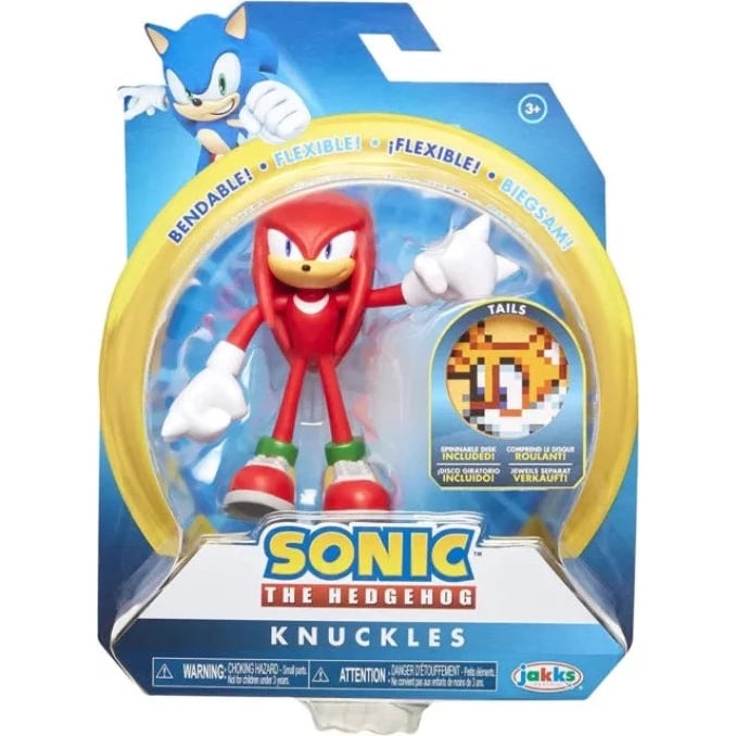 Action Figure - Sonic the Hedgehog - Knuckles - 4 Inch - Wave 3 - Basketball Image 1