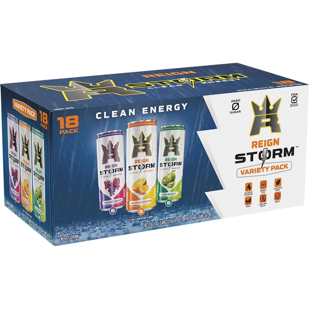 Reign Storm Variety Pack12 Fluid Ounce (Pack of 18) Image 1