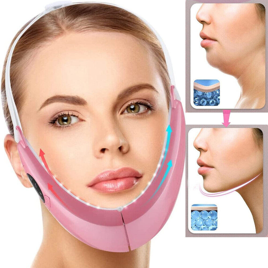 V-Face Shaping Massager LED Electric Face Lifting Slimming Double Chin Removal Image 1