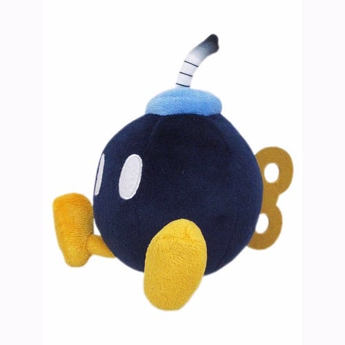 Bob-Omb Plush Toy Super Mario Brothers 8 Inch Junior Mocchi Mocchi Image 1