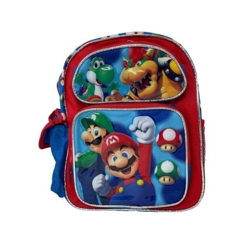 Backpack Super Mario (YoshiBawserMarioLuigi) 12 inch Image 1