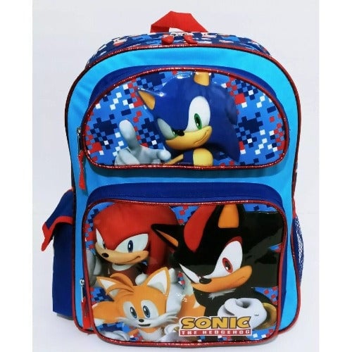 Backpack - Sonic the Hedgehog - Large 16 Inch - 4 Characters Image 1
