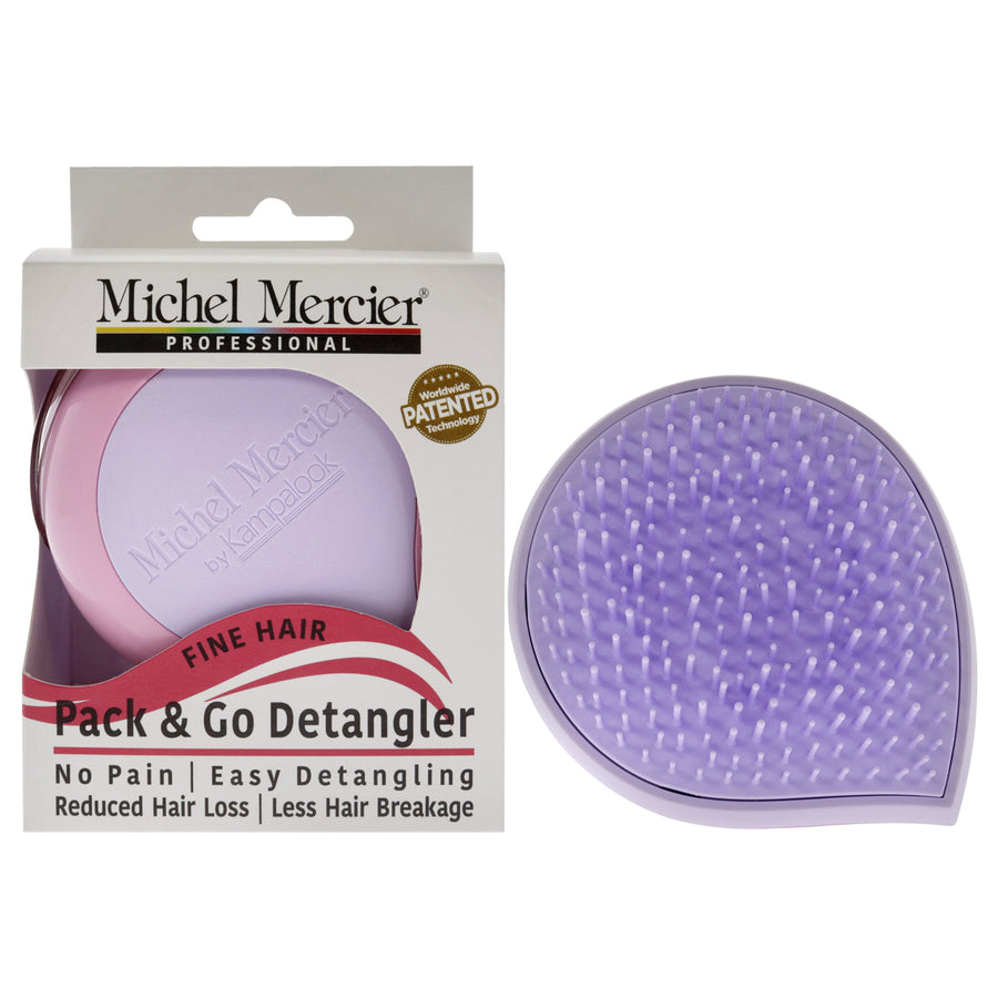 Michel Mercier Pack and Go Detangler Fine Hair - Purple-Pink Hair Brush 1 Pc Image 1