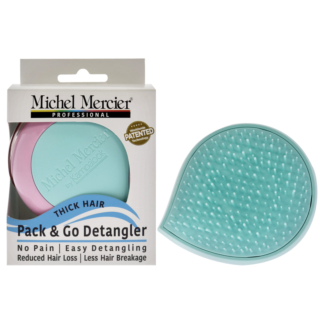 Michel Mercier Pack and Go Detangler Thick Hair - Turquoise-Pink Hair Brush 1 Pc Image 1